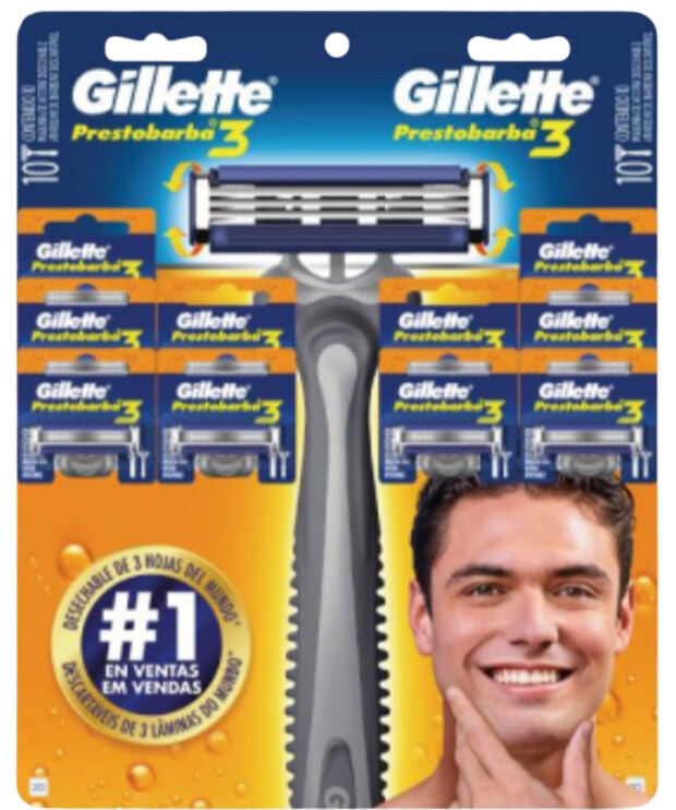 GILLETTE RISTRA PB3X5UN MASC 120GX12RIS x 12 Uds.
