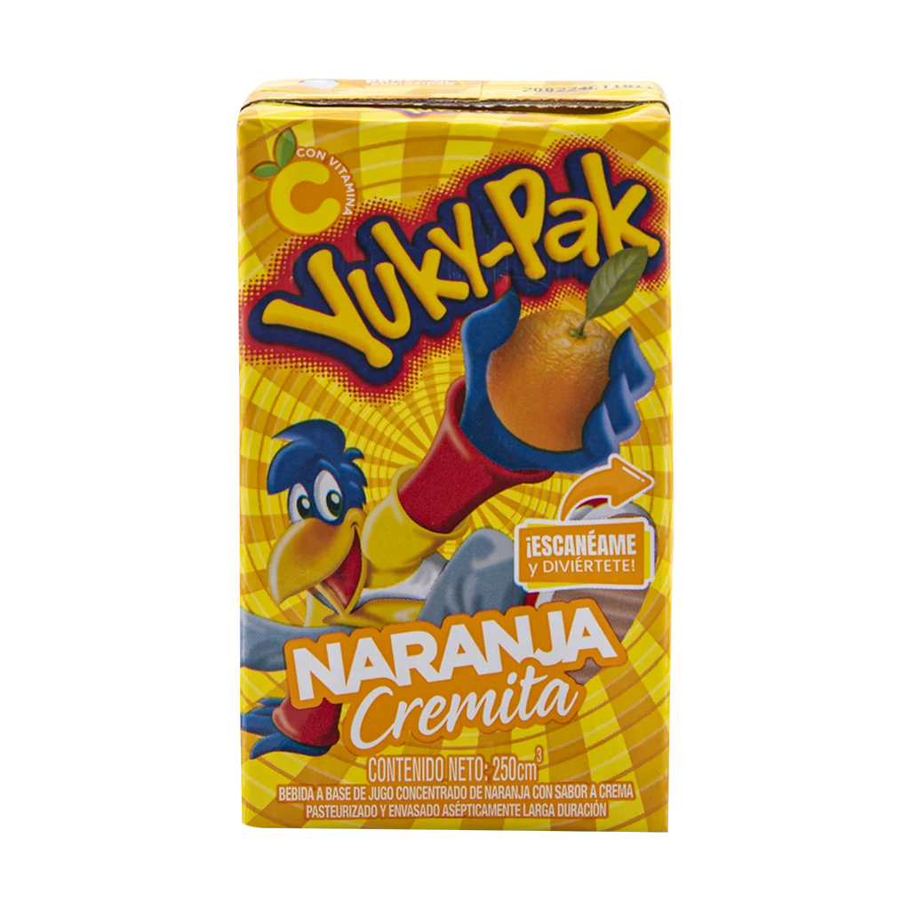 YUKYPAK NARANJA LD 250 ML x 24 ml