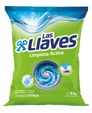 [L420] LAS LLAVES DETERGENTE L. ACTIVA FLORAL 5KG x 4 Uds.