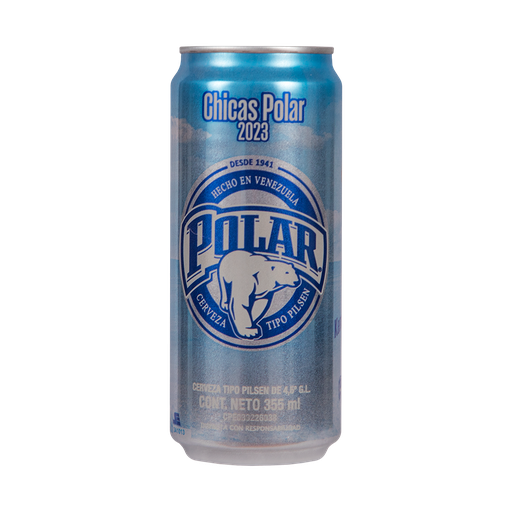 [F01078] POLAR PILSEN LATA SLEEK PL 355 ml x 12 Uds.