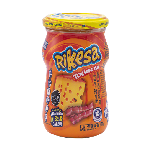 [T603] RIKESA QUESO TOCINETA ENRIQ 300 G x 12 Uds.